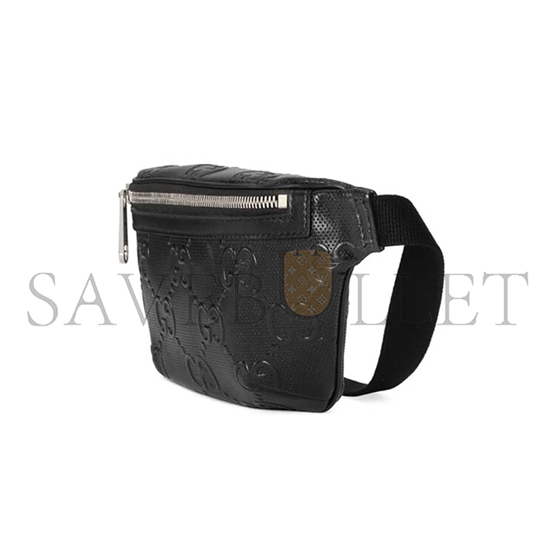 GUCCI GG EMBOSSED BELT BAG 658582 (23*13*5cm)